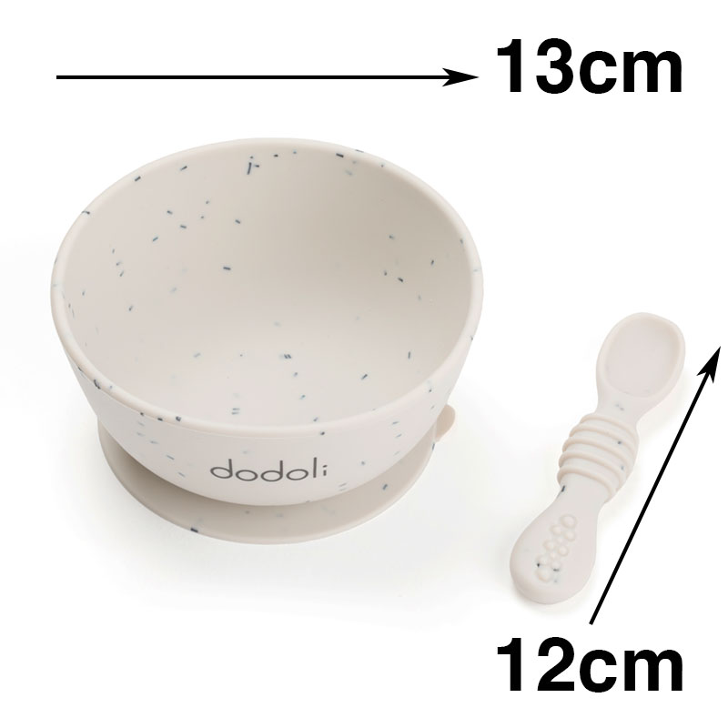 Dodoli Silikónová miska s prísavkou a lyžičkou pre deti a bábätká – bez BPA, 300 ml – Stardust 1